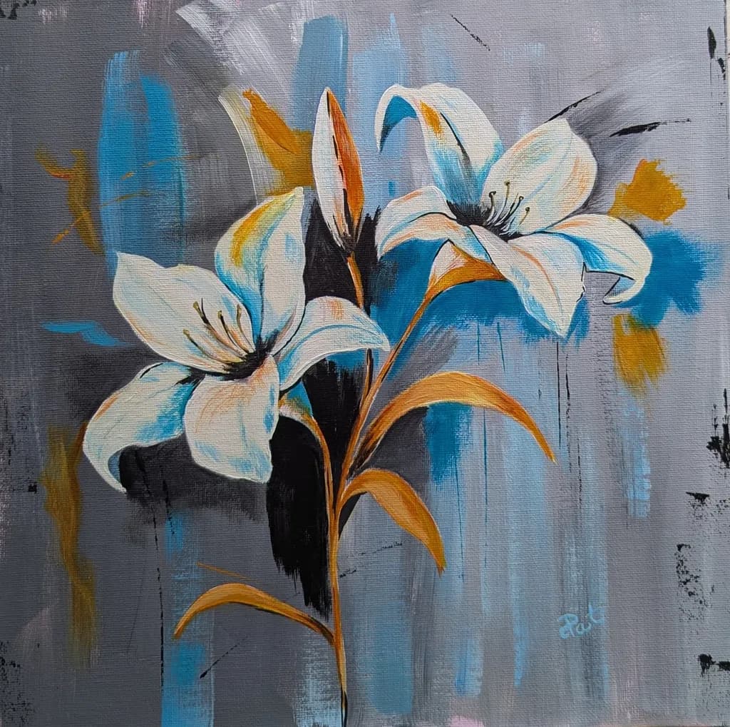 Blue Ember Lilies