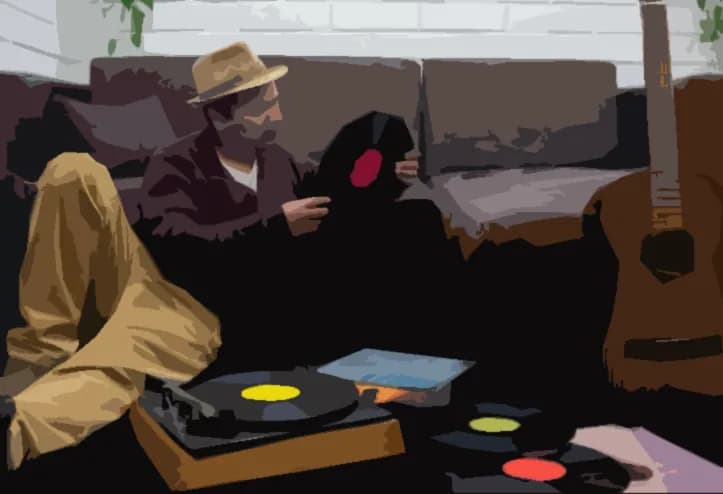 Vinyl Vibes: A Cozy Evening of Music and Memories in Palm Springs