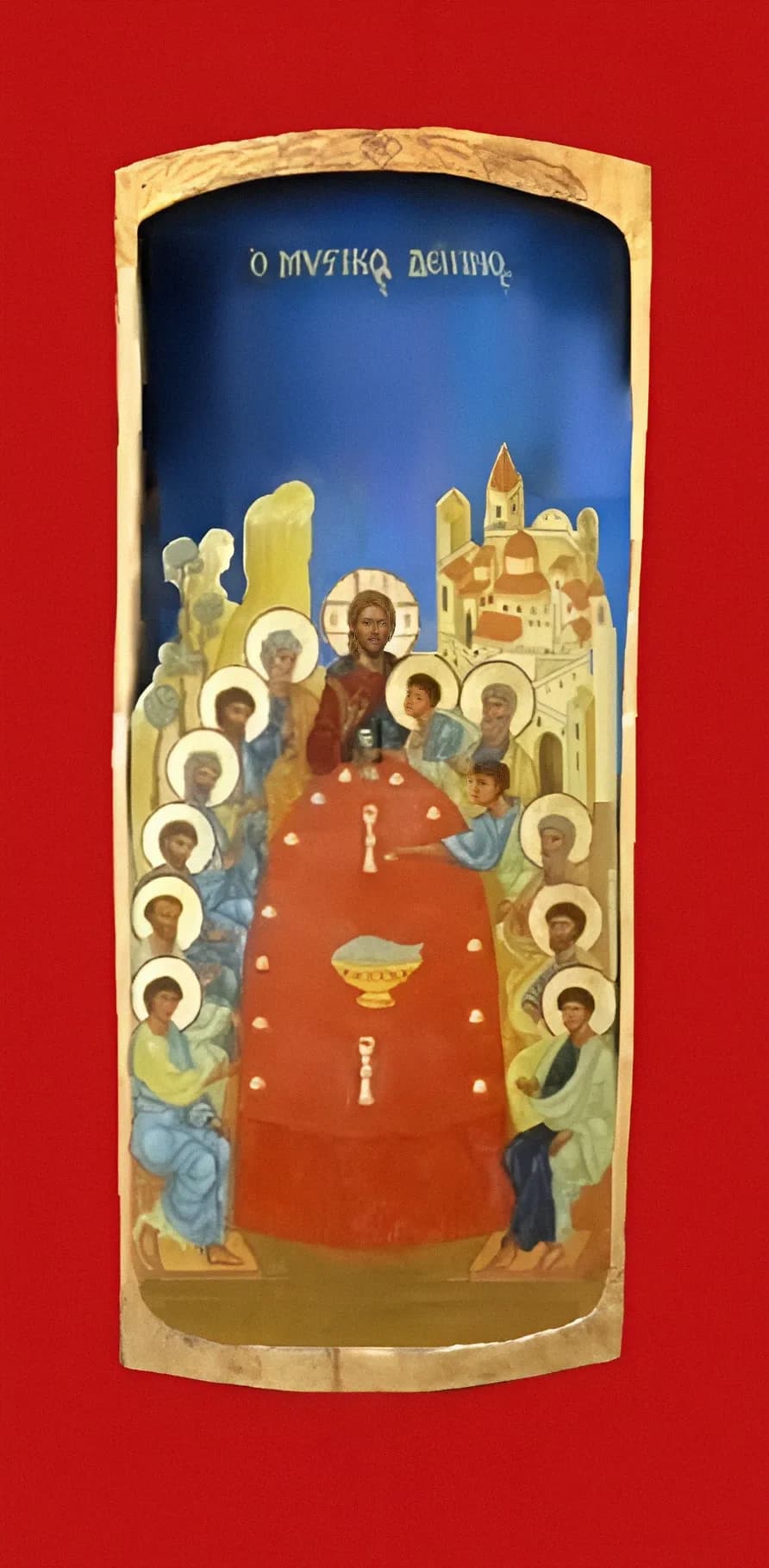 The Divine Gathering: A Contemporary Icon of the Last Supper
