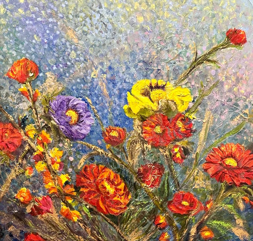 Vibrant Blossoms: A Symphony of Color in Nature's Embrace