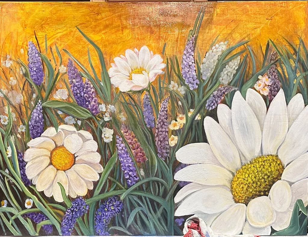 Golden Meadow Blooms