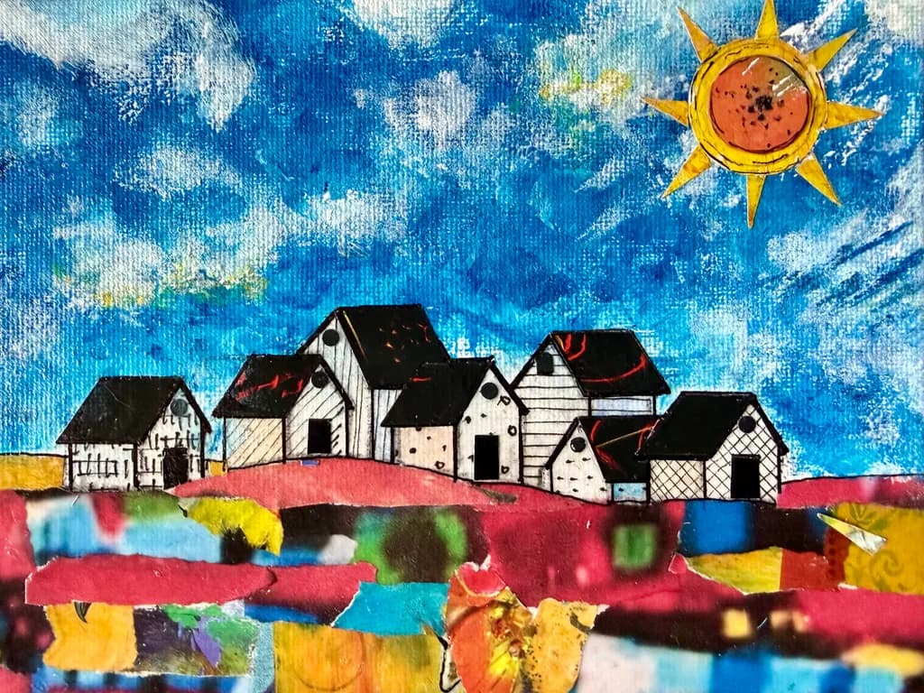 Sunlit Villagescape
