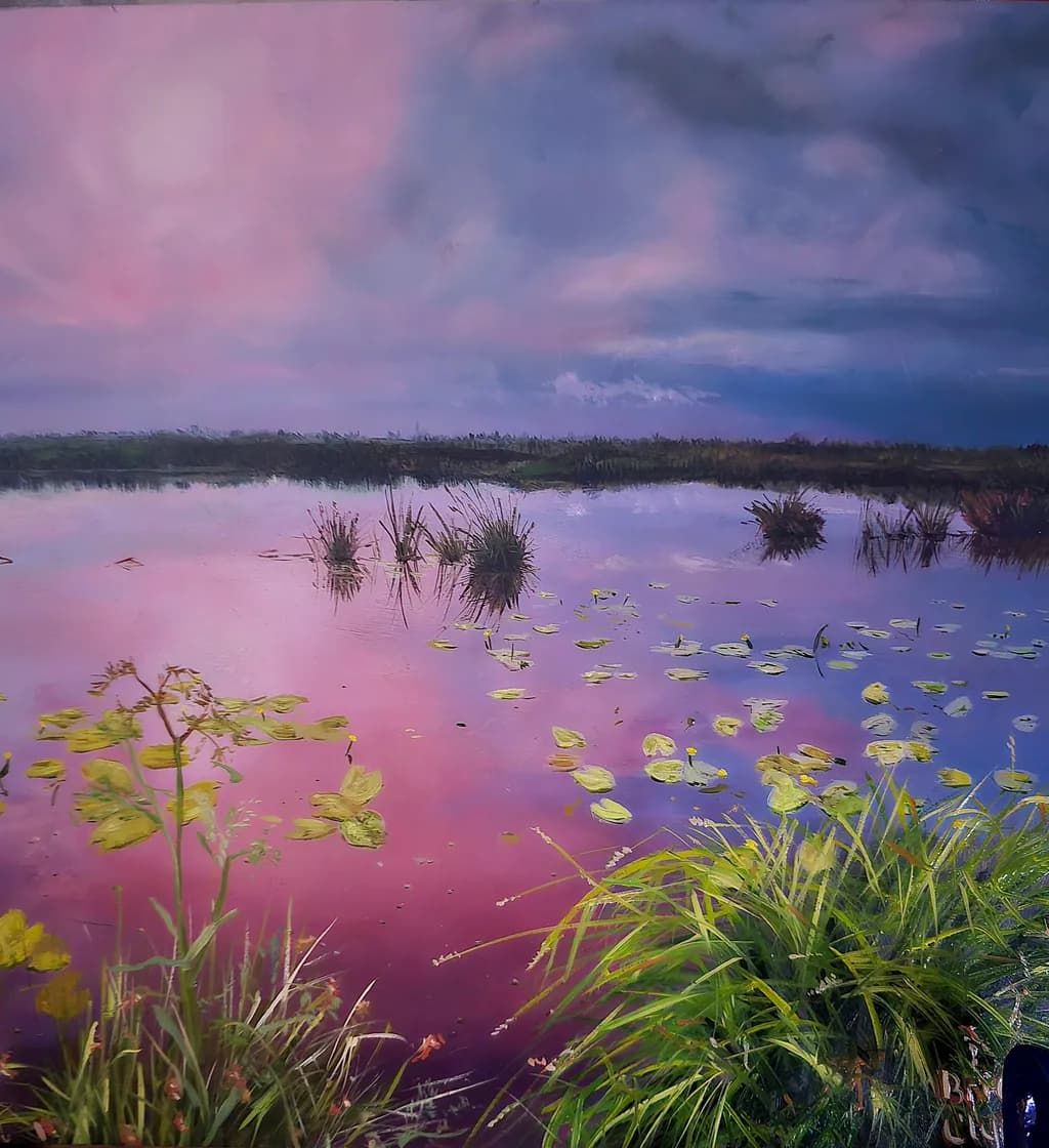 Whispers of Twilight: A Serene Reflection on Nature's Canvas