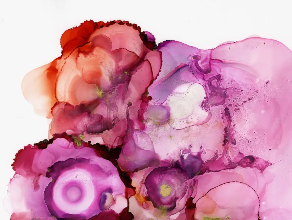 Vibrant Whispers: An Abstract Dance of Color and Fluidity