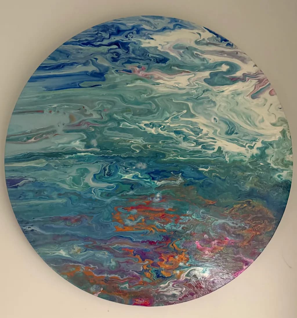 Whispers of the Ocean: A Fluid Dance of Color and Light