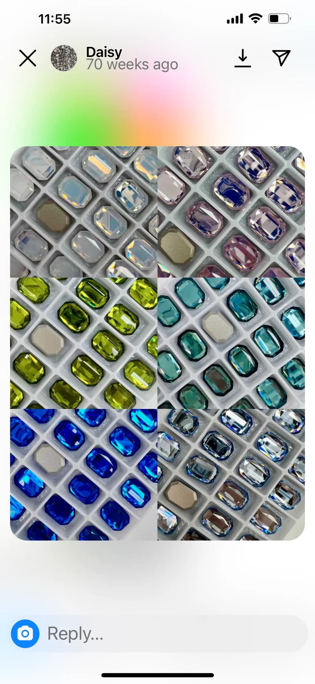 Radiant Mosaic: A Symphony of Colorful Gems in Harmony