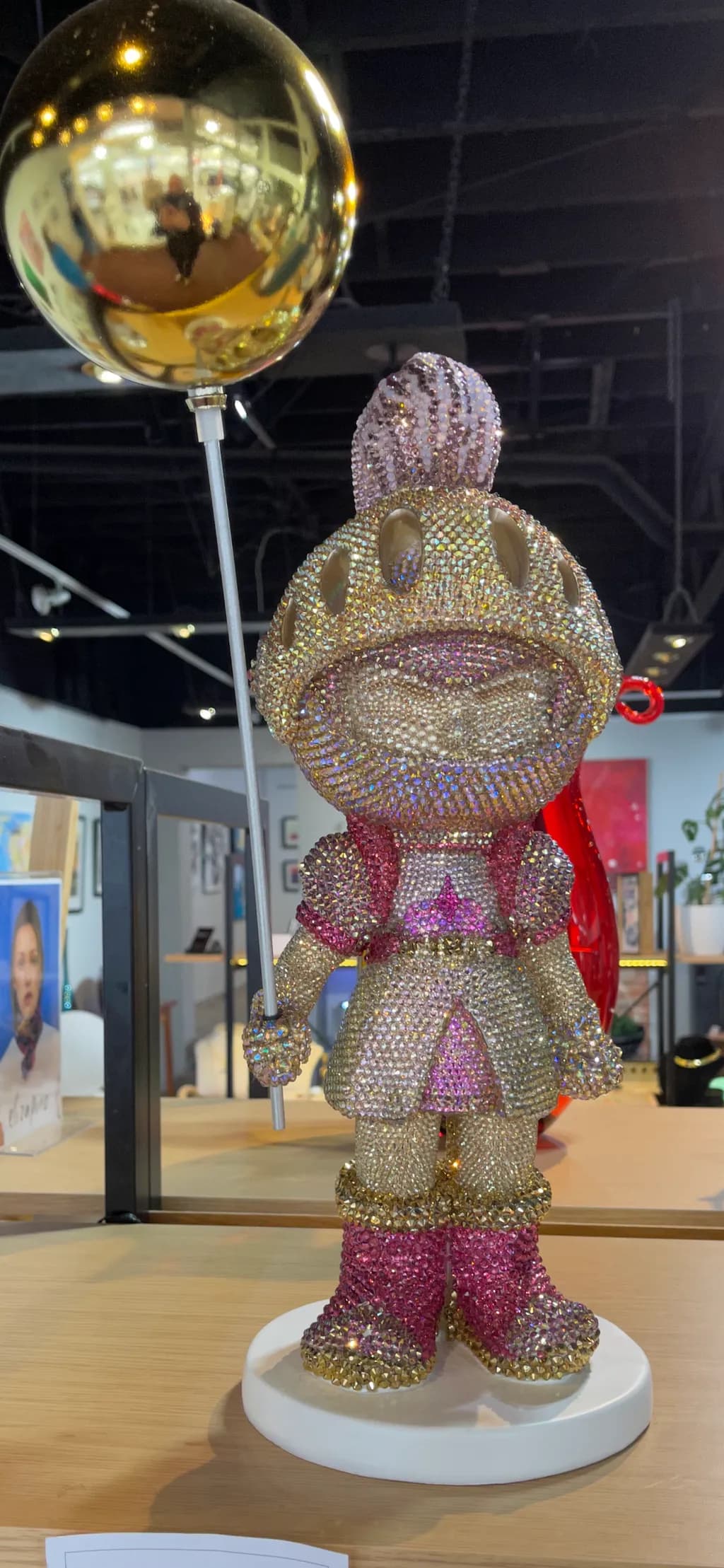 Whimsical Radiance: A Sparkling Character with Golden Dreams