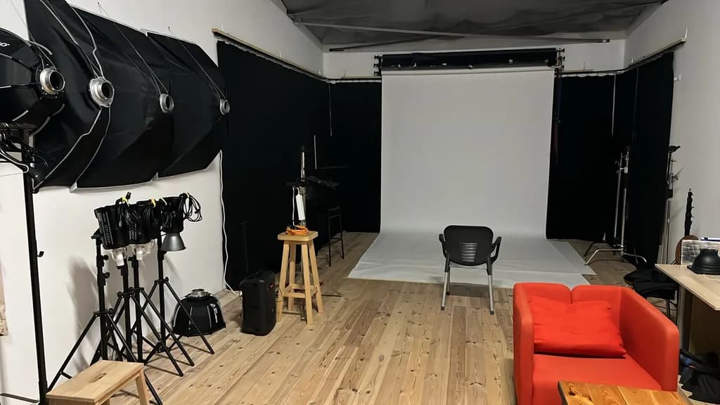 Creative Workspace: A Serene Studio Setting for Artistic Expression and Photography