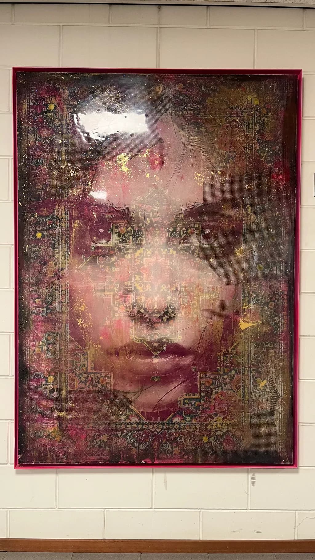 Whispers of Color: A Portrait Interwoven with Cultural Tapestry