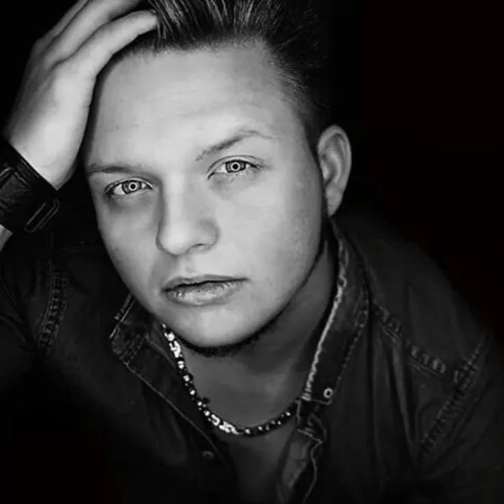 Whispers of Introspection: A Monochrome Portrait of Contemplation