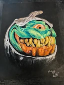 Green Helmeted Monster
