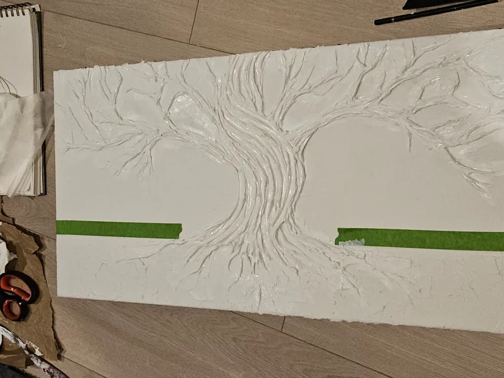 Whispers of Nature: A Textured Tree Embracing Life's Journey