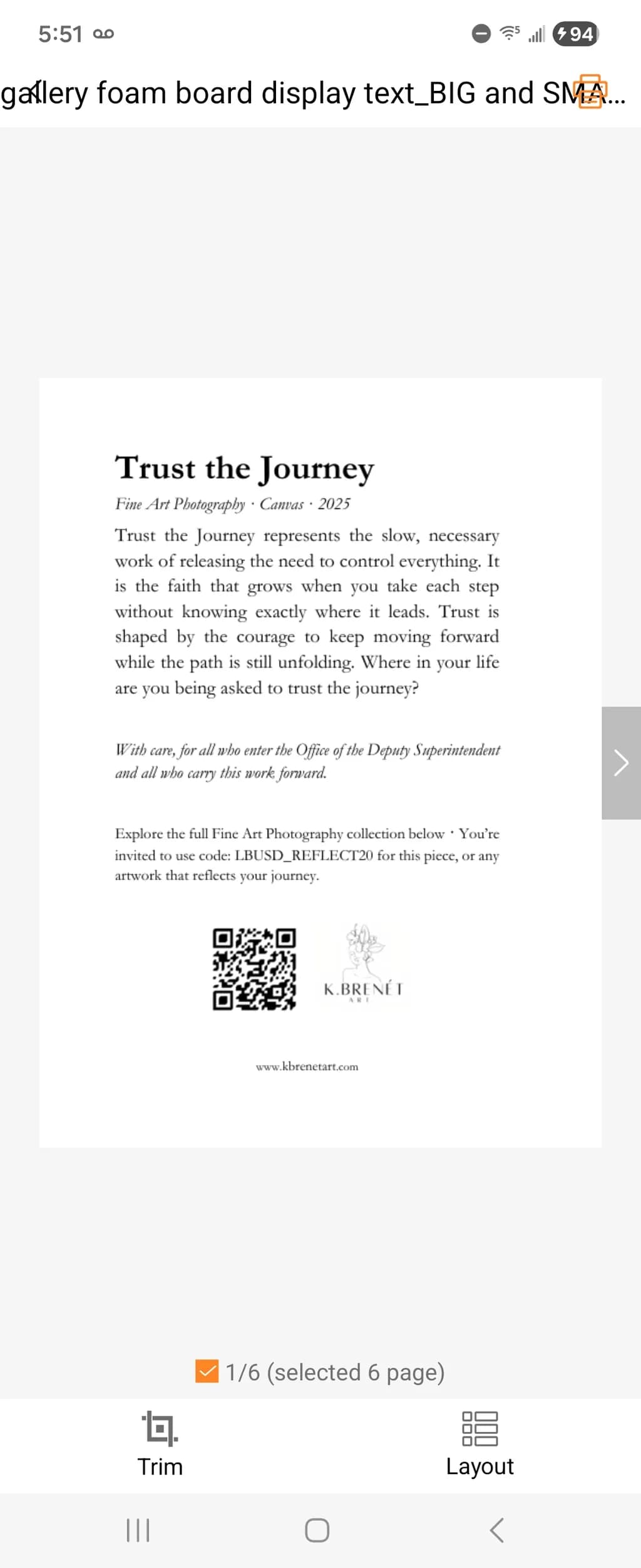 Trust the Journey: Embracing the Unfolding Path of Life Through Fine Art Photography