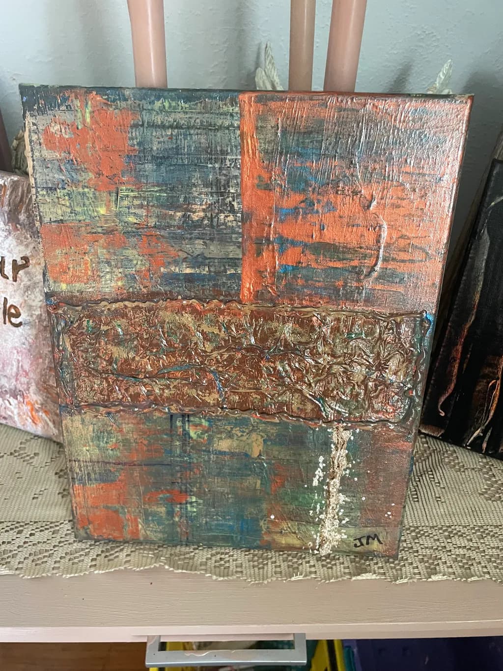 Vibrant Layers: An Abstract Journey Through Color and Texture