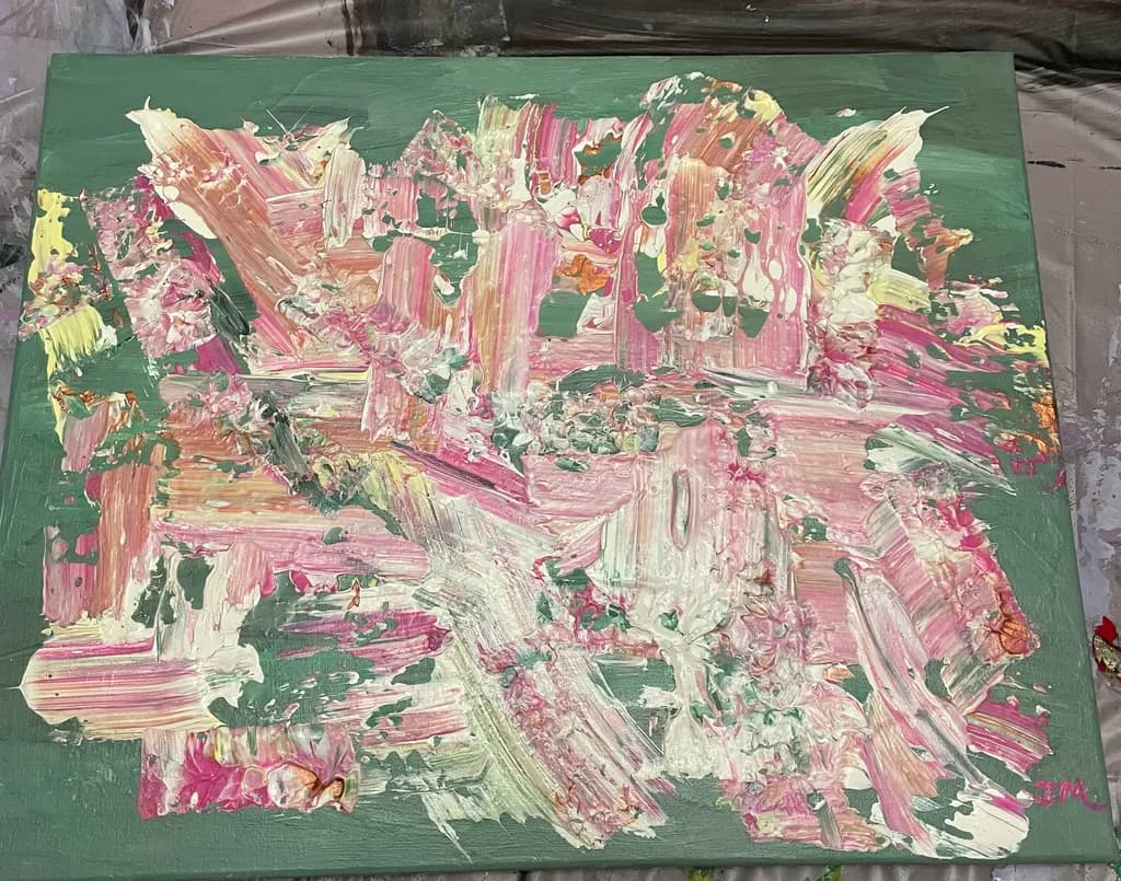 Whispers of Spring: A Textured Dance of Color and Emotion