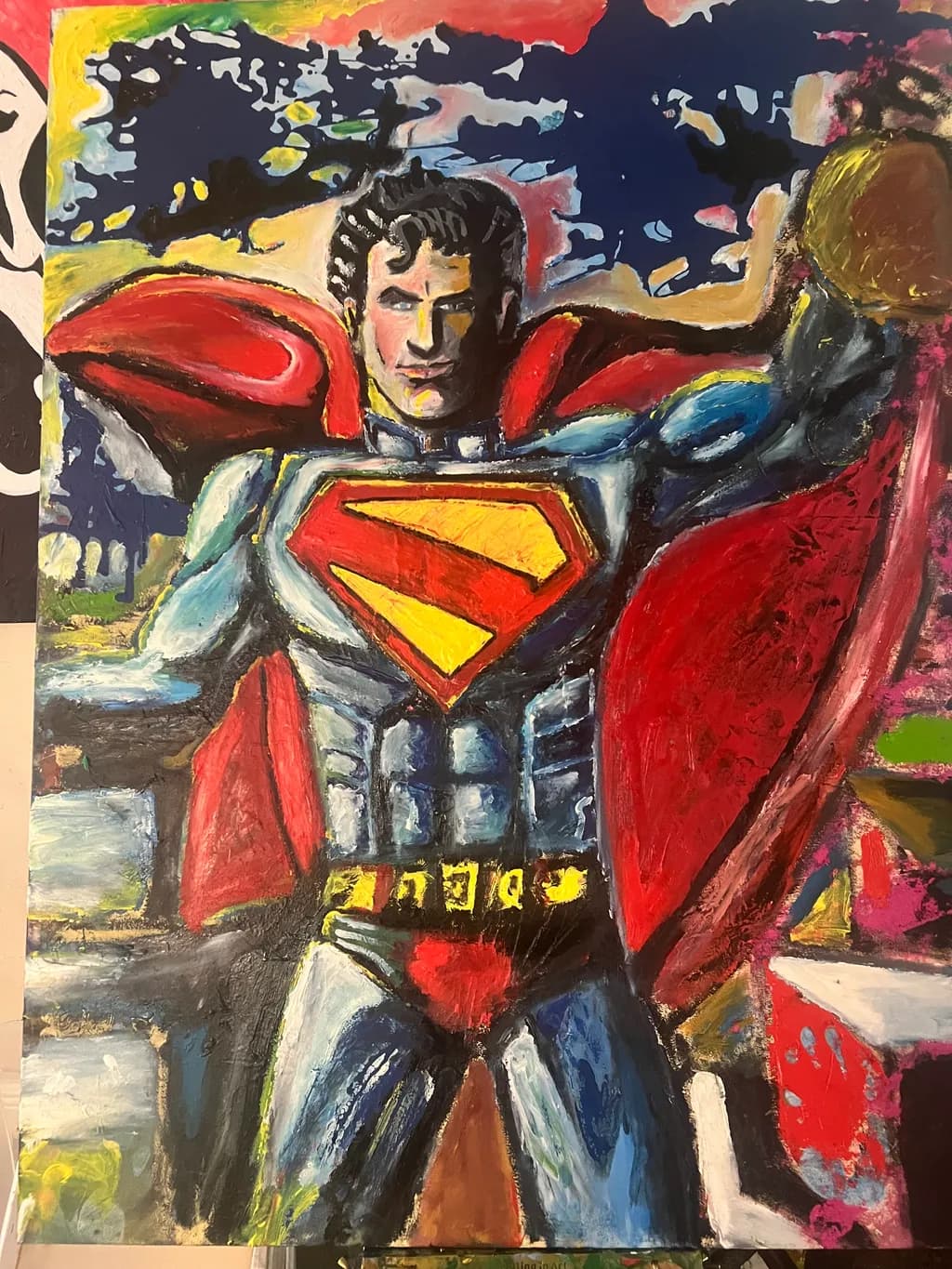 Heroic Vibrance: A Bold Tribute to the Iconic Superhero