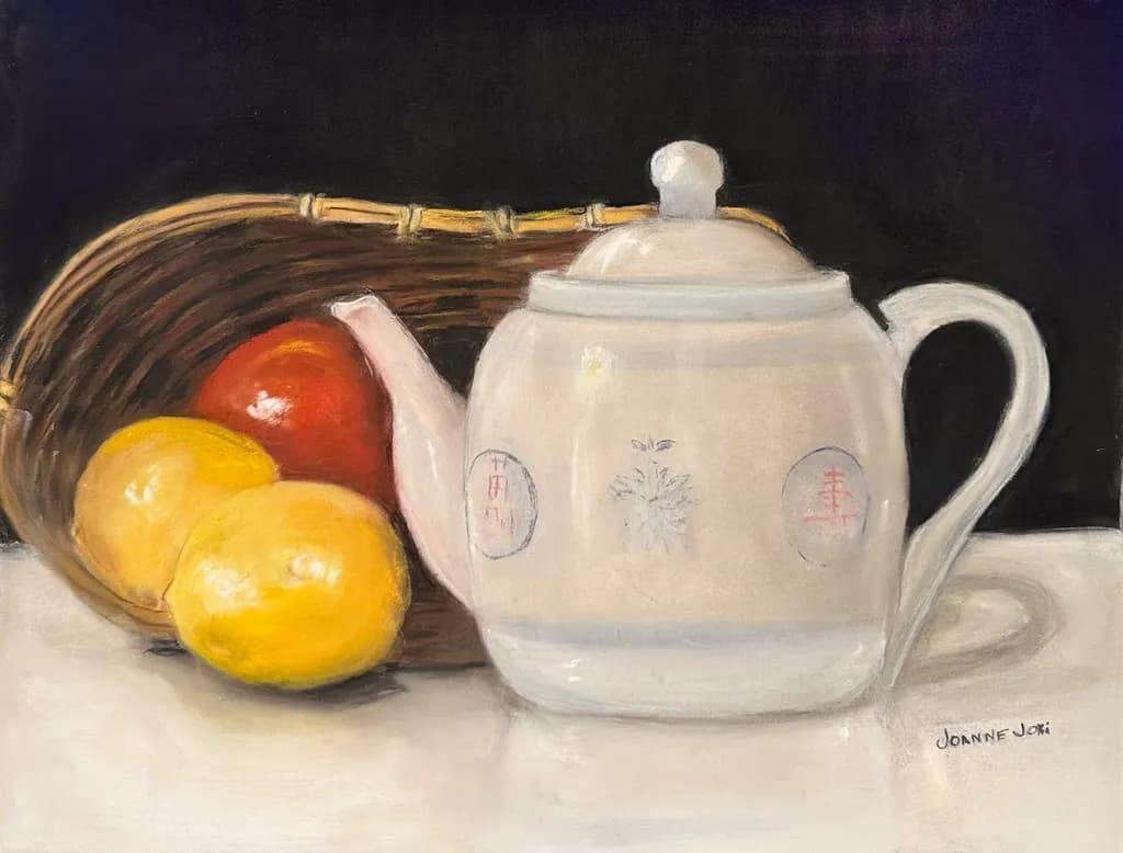 Teapot and Fruits