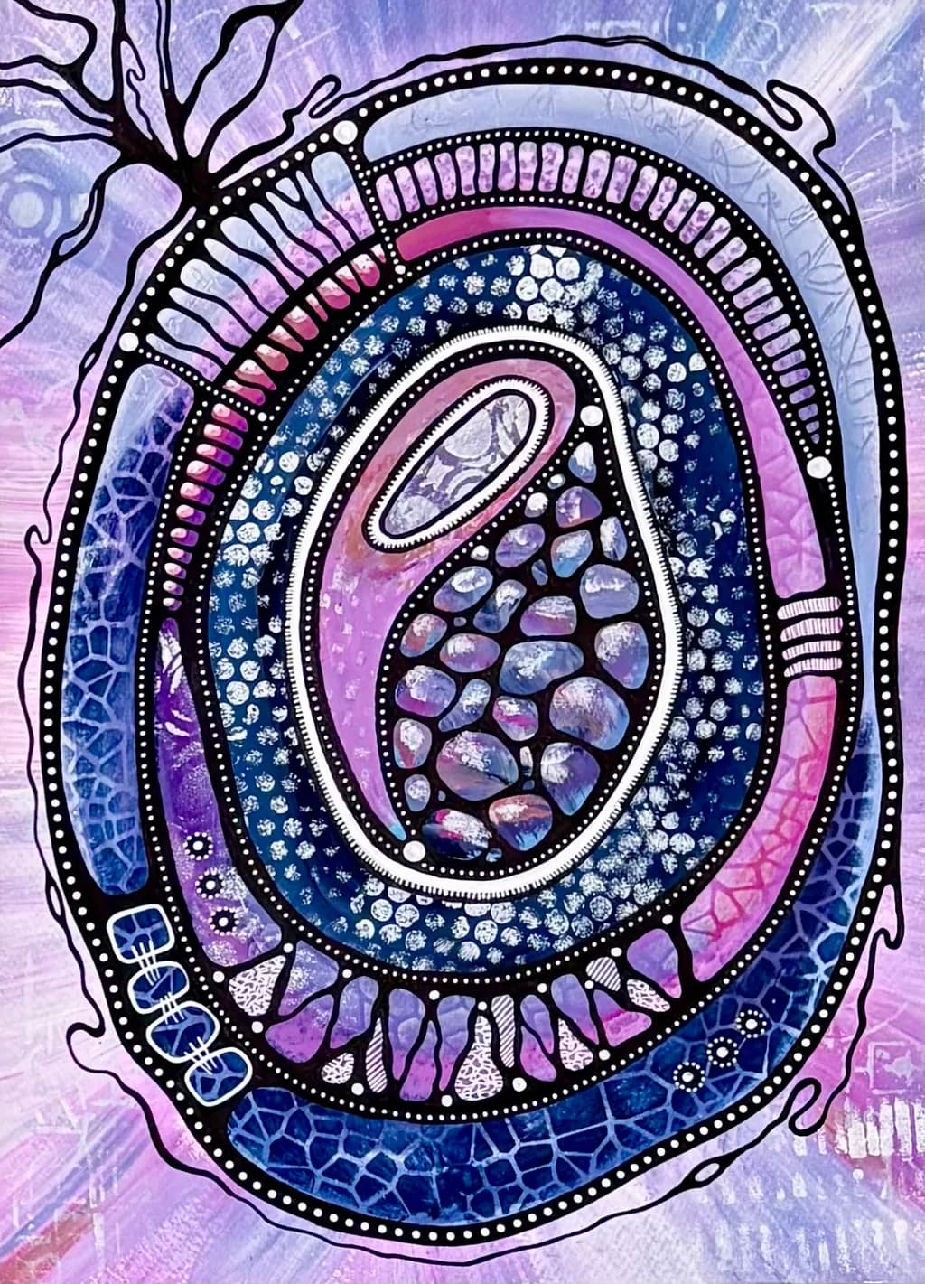 Vibrant Organic Harmony: An Intricate Journey Through Color and Texture