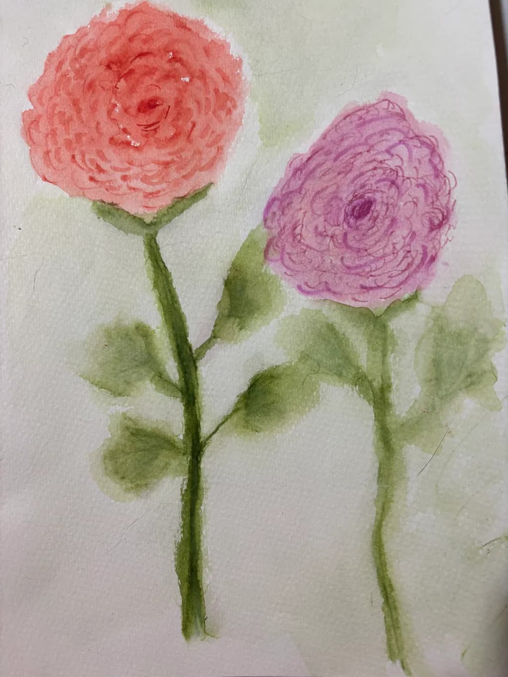 Whispers of Spring: A Watercolor Dance of Colorful Blooms