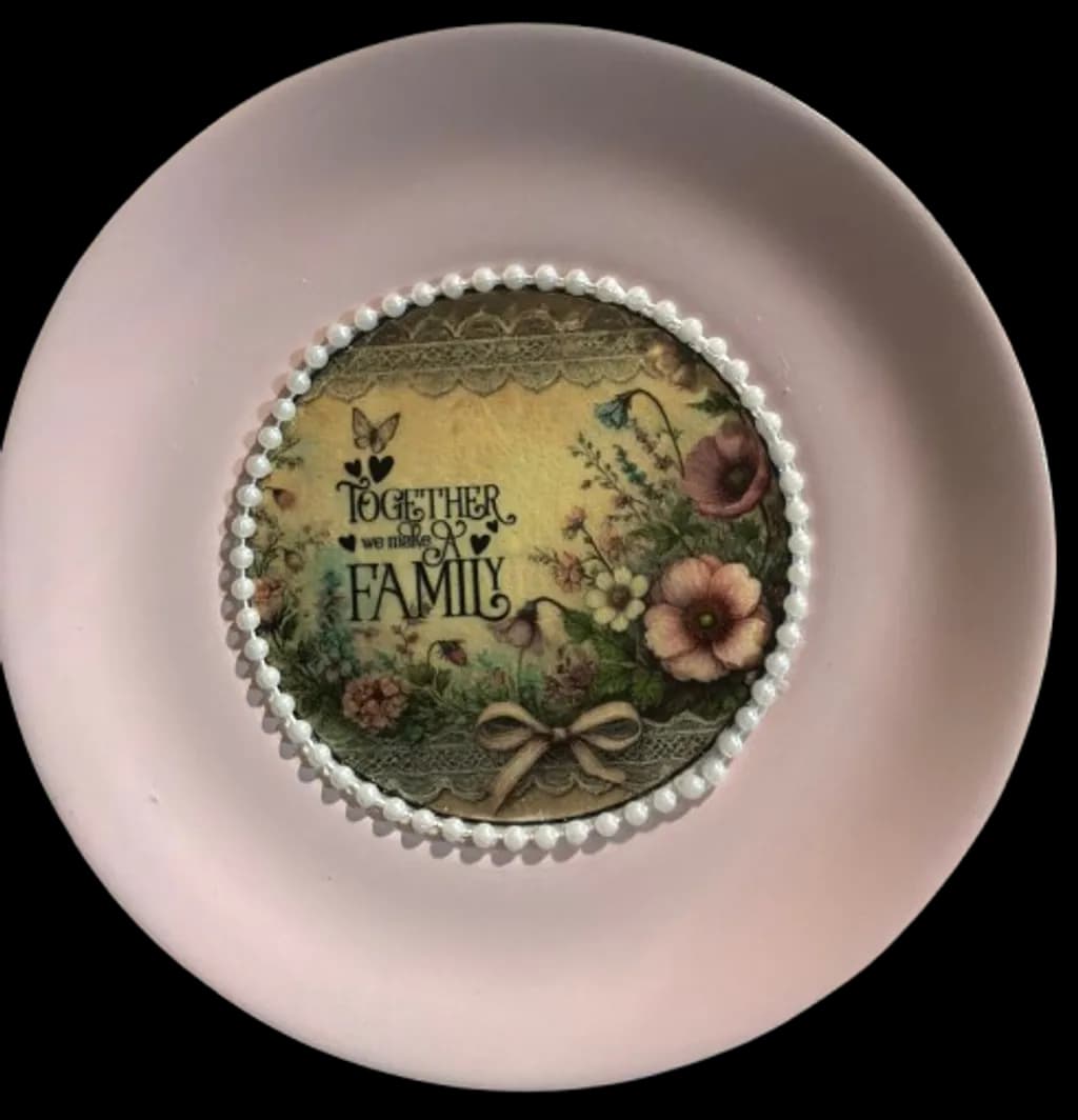Family Blooms Plate