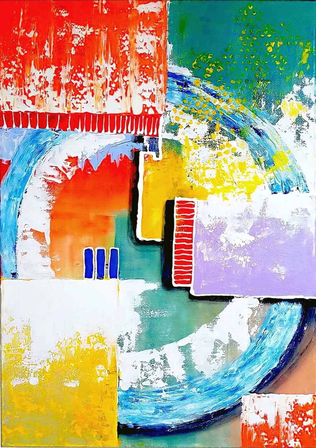 Vibrant Harmony: A Dance of Color and Form in Abstract Expressionism