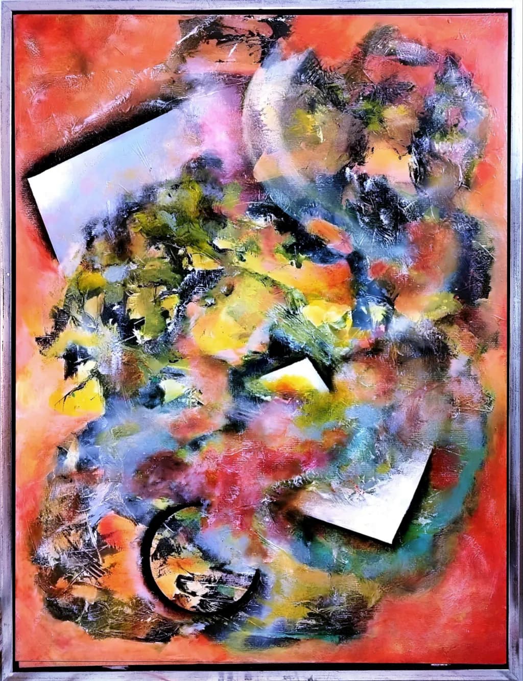 Vibrant Chaos: A Dance of Color and Form in Abstract Expressionism