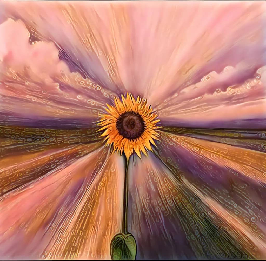 Abstract - Burst of Sunflower