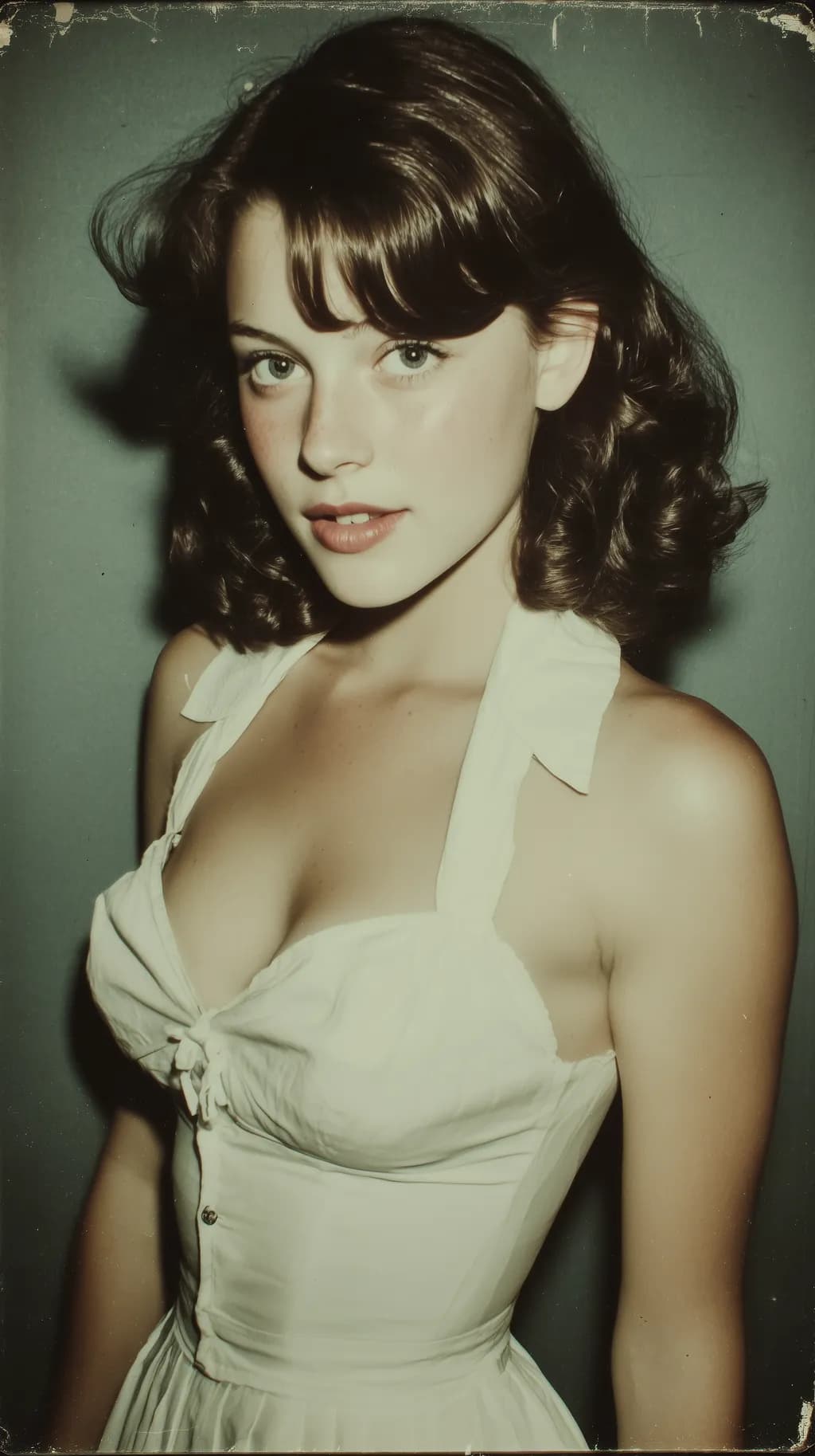 Timeless Elegance: A Vintage Portrait of Grace and Charm