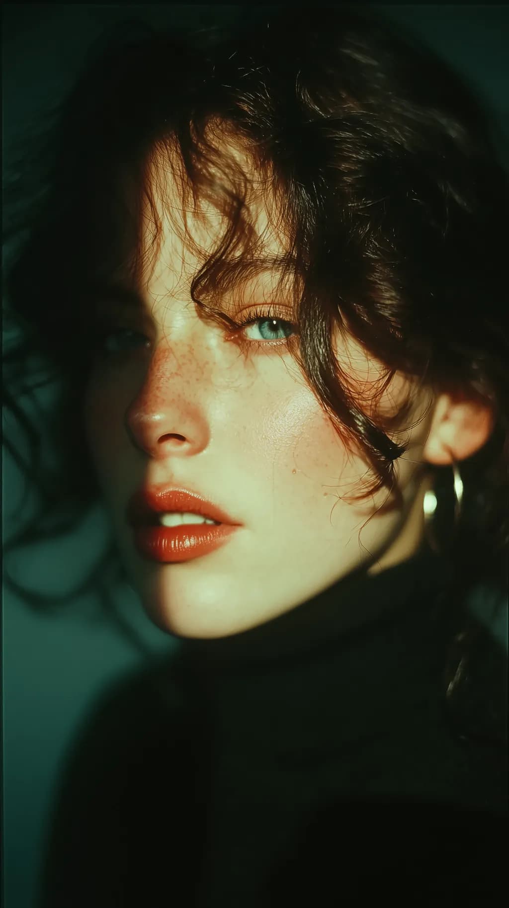 Whispers of Light: A Portrait of Elegance and Intrigue