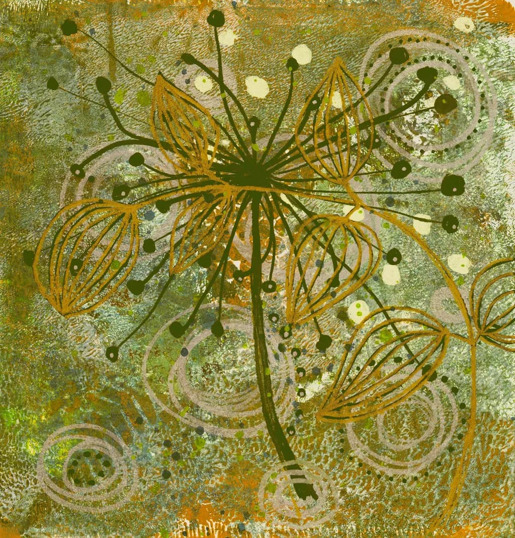 Whispers of Nature: A Vibrant Floral Dance in Earthy Hues