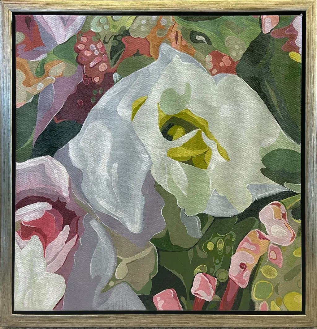 Whispers of Nature: A Floral Embrace in Soft Hues