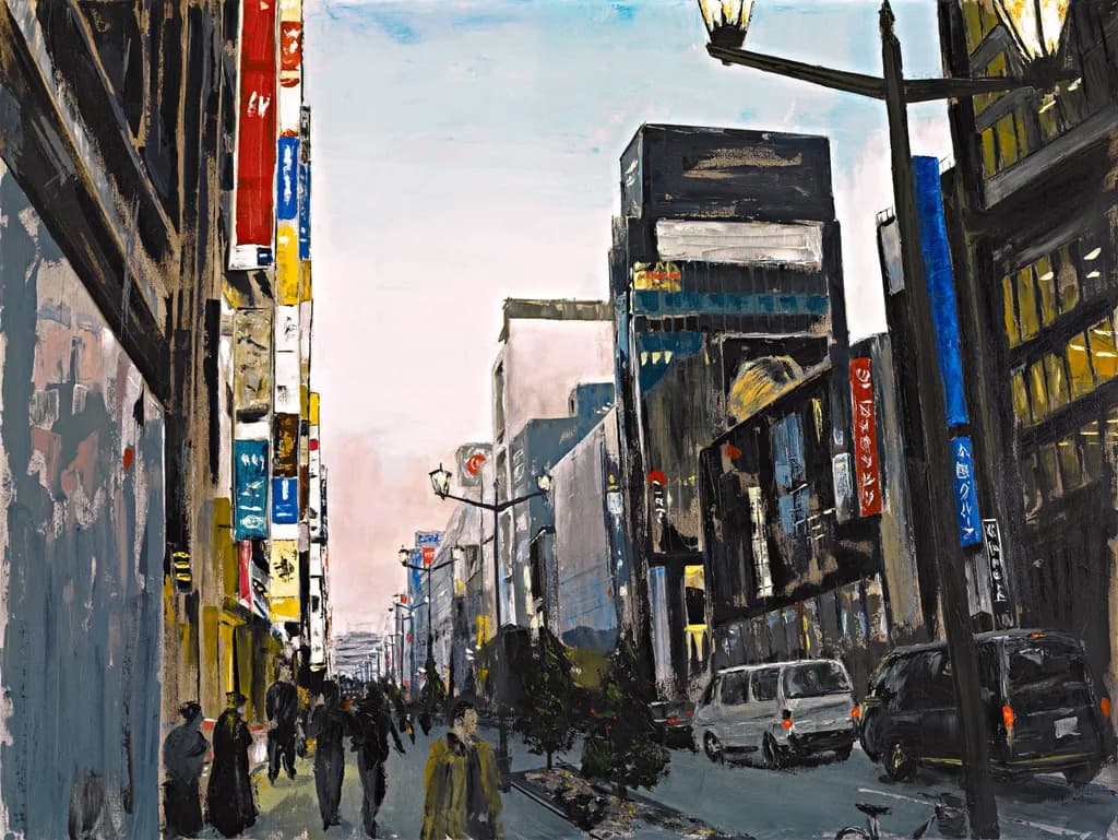 Urban Serenity: A Stroll Through the City Streets at Dusk