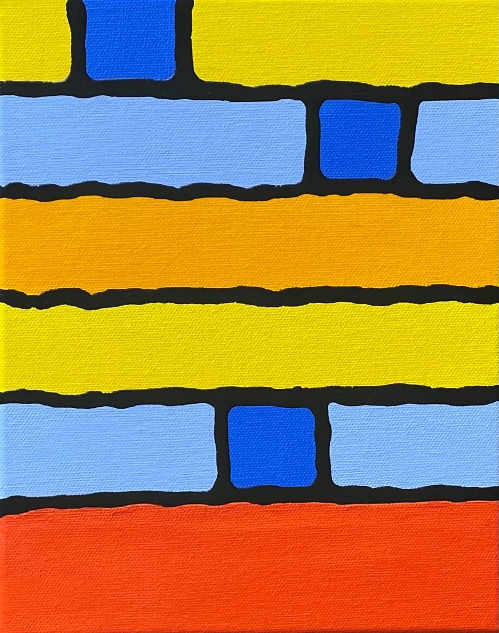 Vibrant Harmony: A Playful Dance of Colorful Stripes