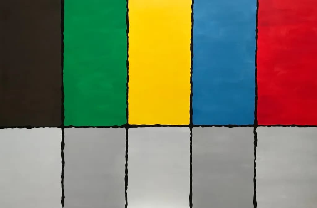 Vibrant Harmony: A Colorful Exploration of Geometric Balance