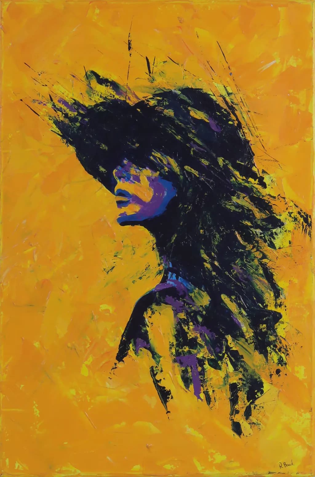 Vibrant Echoes: A Journey Through Emotion and Expression in Abstract Portraiture