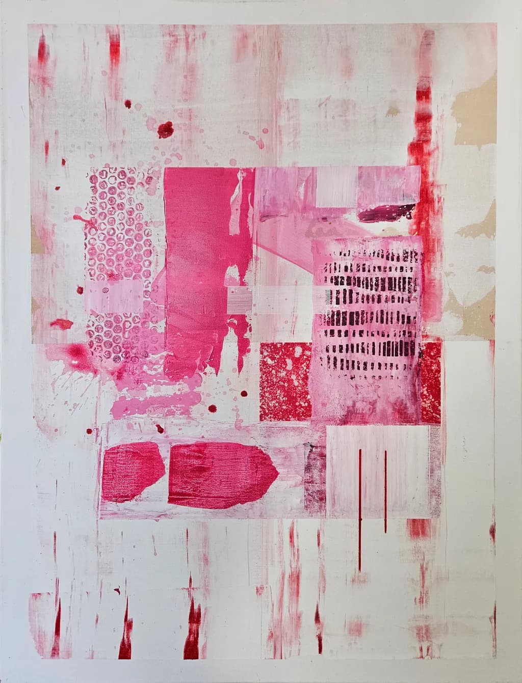 Vibrant Echoes: A Symphony of Pink and Texture