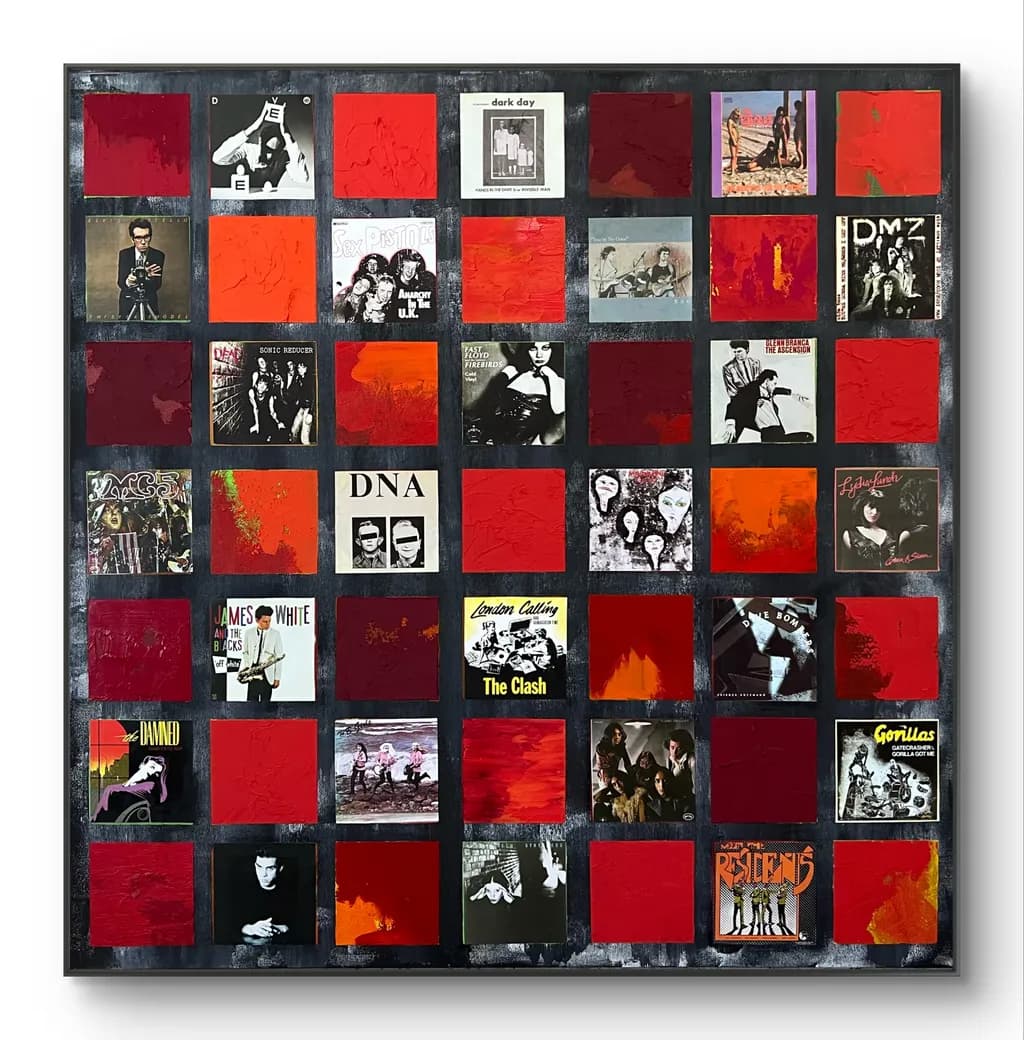 Vibrant Echoes: A Textured Tribute to Iconic Music Moments