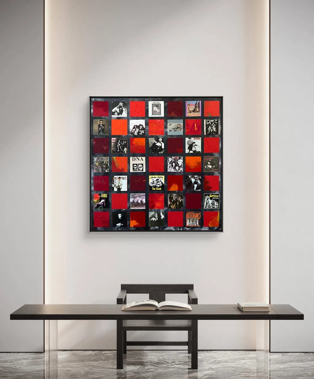 Vibrant Echoes: A Modern Collage of Music and Emotion