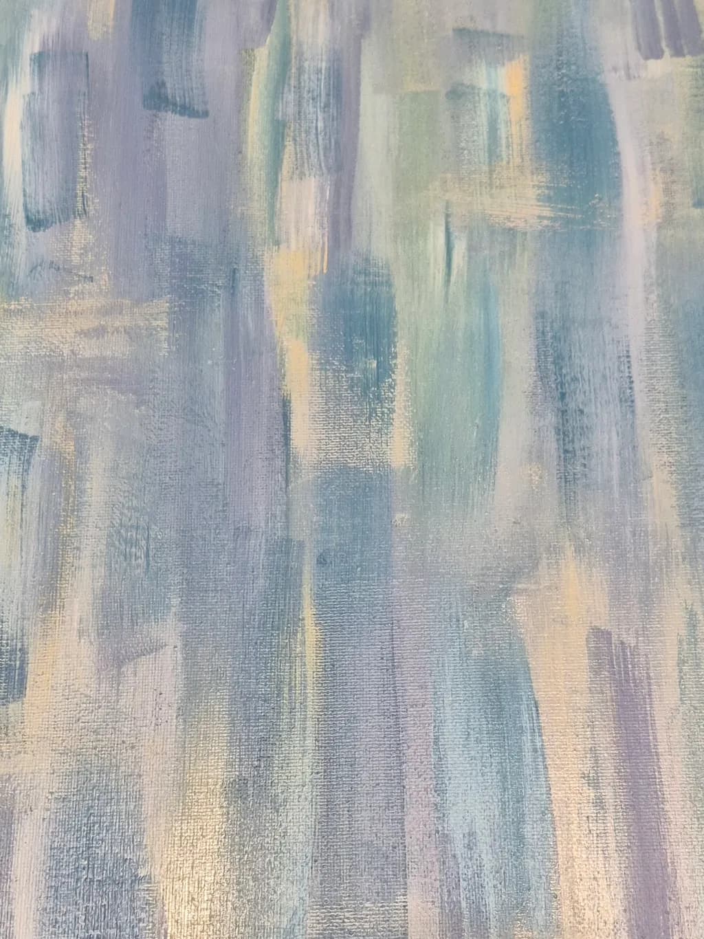 Whispers of Serenity: A Soft Palette of Blues and Pastels in Abstract Harmony