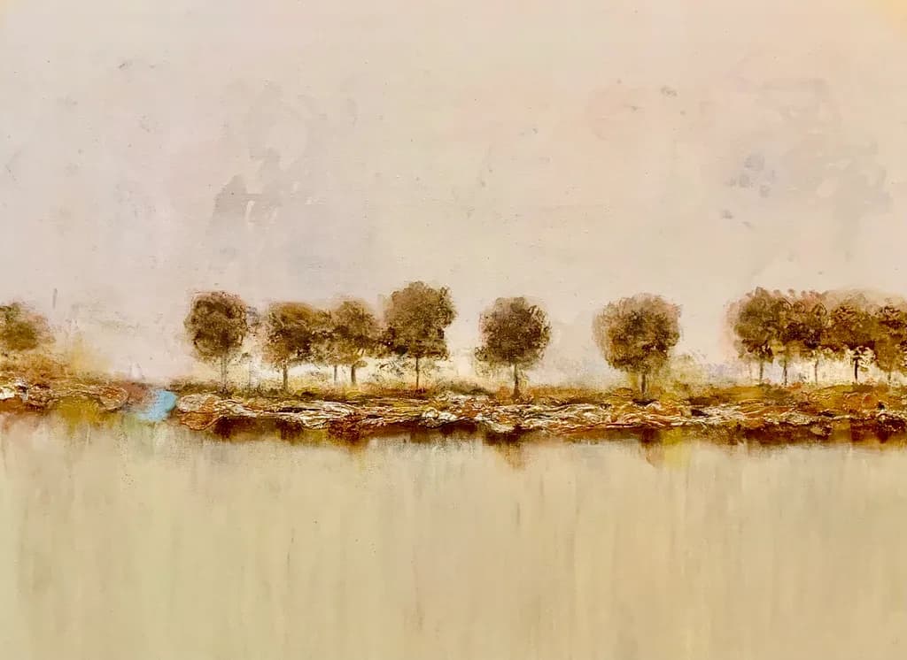 Rustic Riverbank Reflections