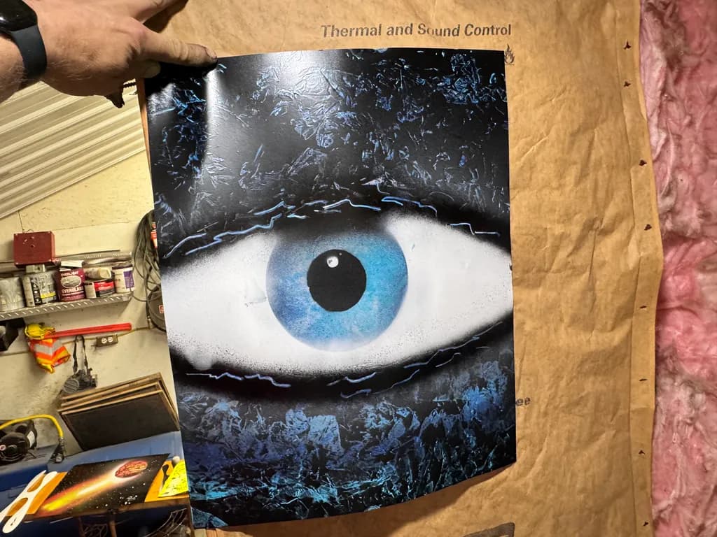 Ethereal Gaze: An Abstract Exploration of Blue Textures and Perception