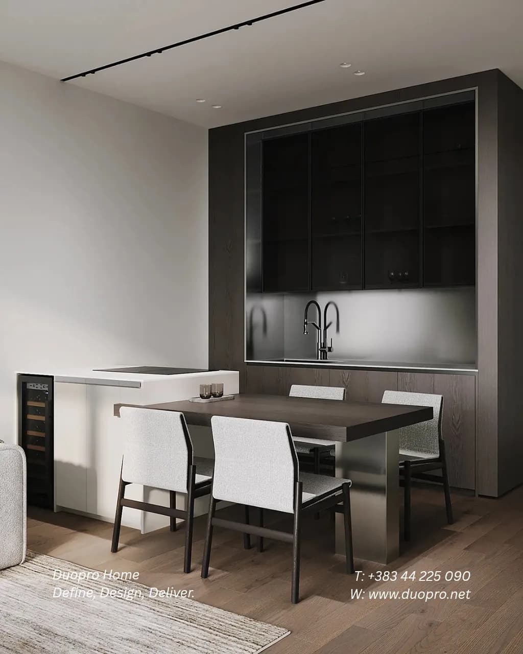 Elegant Minimalism: A Contemporary Dining Space Redefined