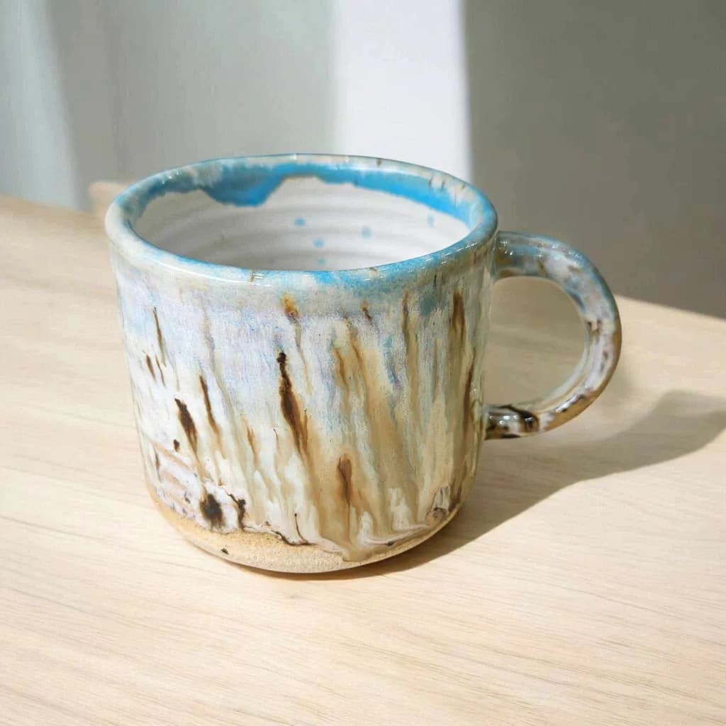 Textured Blue Mug
