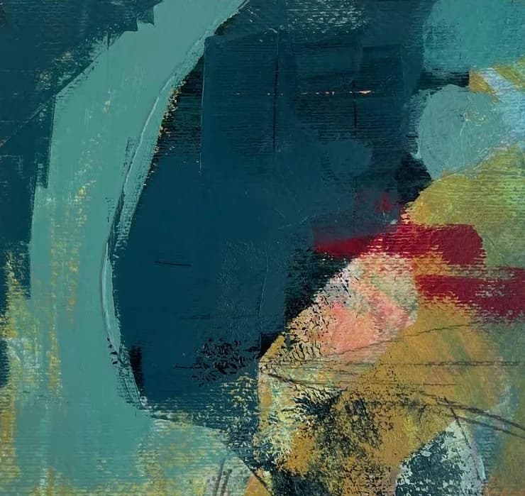 Whispers of Color: An Abstract Journey Through Emotion and Texture