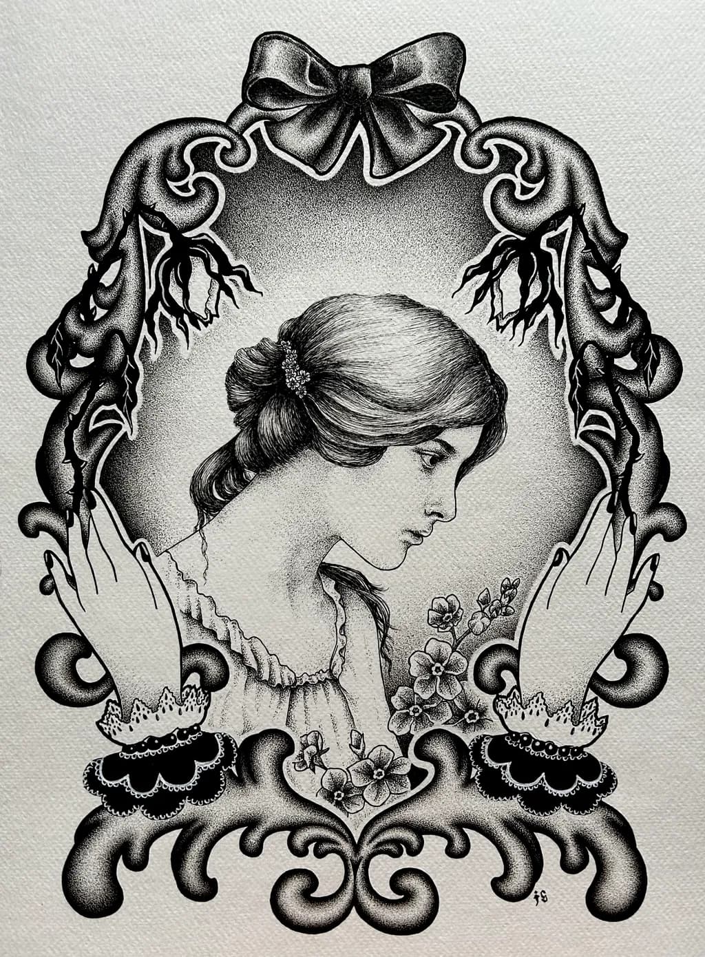 Ornate Floral Profile