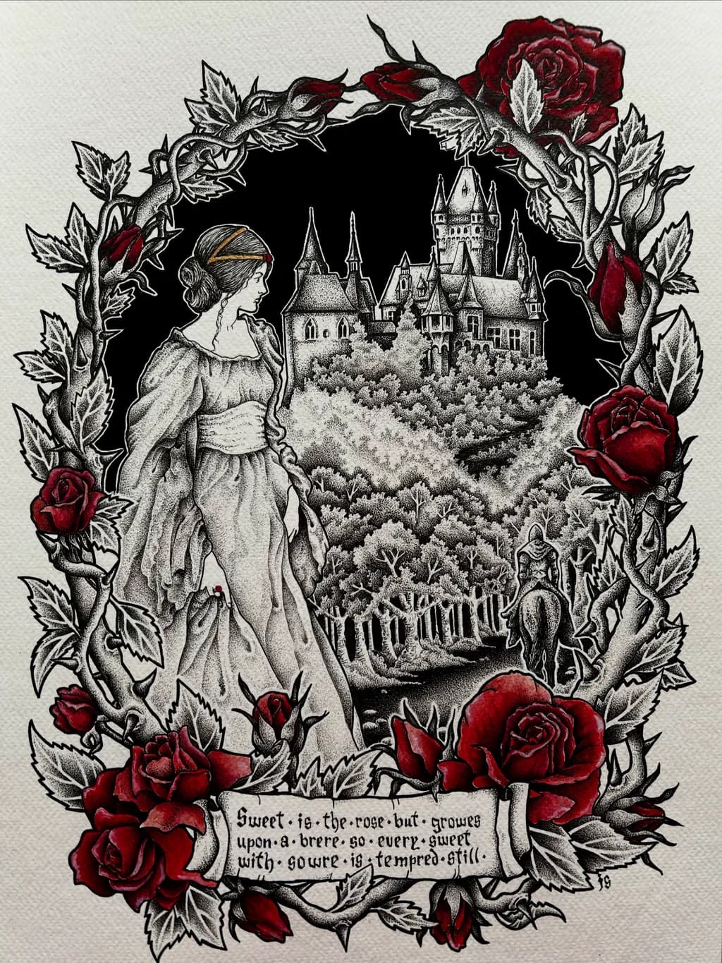 Whispers of Enchantment: A Tale of Roses and Shadows