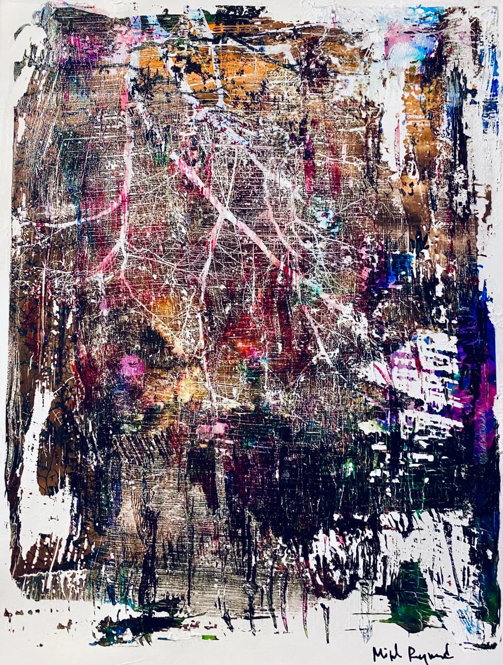 Vibrant Chaos: An Expressive Journey Through Color and Texture