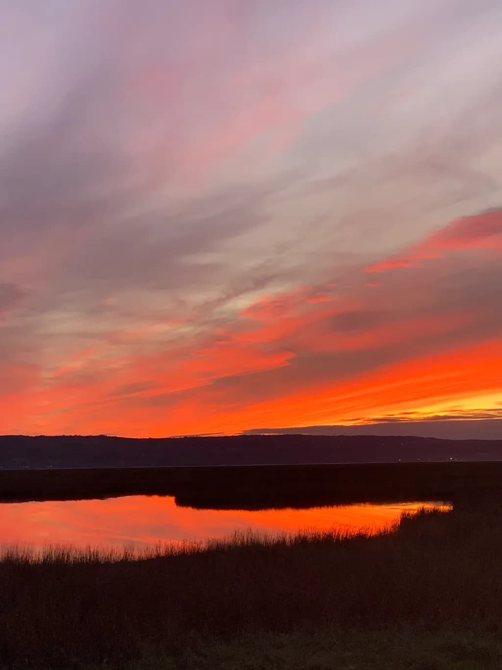 Whispers of Twilight: A Serene Sunset Reflection Over Tranquil Waters