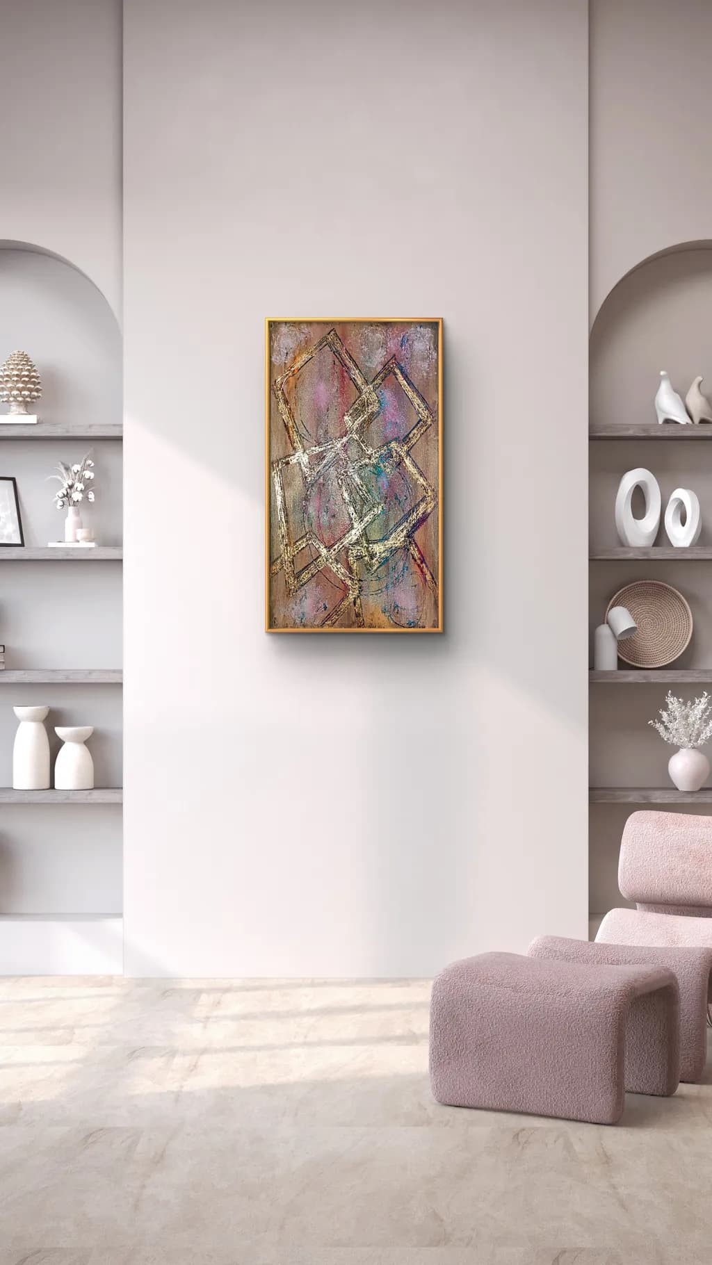 Vibrant Harmony: An Abstract Journey Through Color and Form