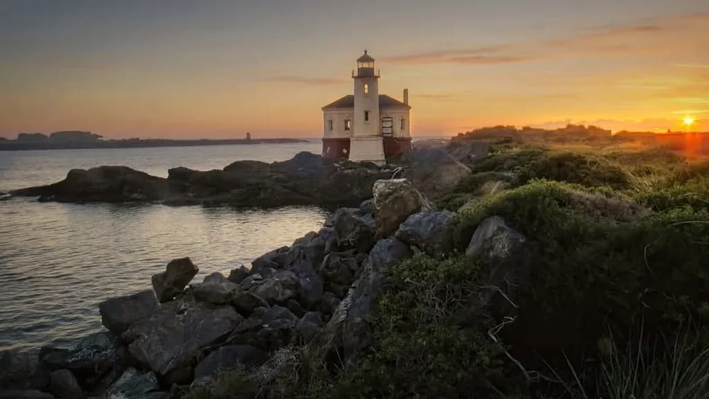 Whispers of Dawn: A Serene Lighthouse at Sunrise